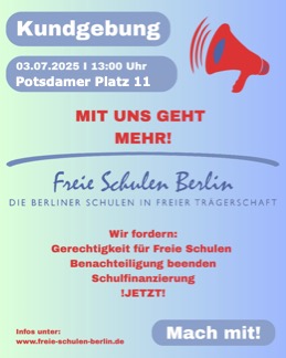 Flyer Kundgebung Freie Schulen
