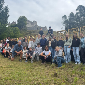 Gruppenfoto am Hang