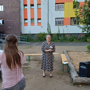 Eröffnung durch unsere Schulzentrumsleiterin Frau Rahner