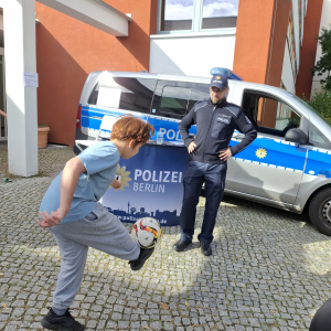 Noch eine Challenge Fußballkicken